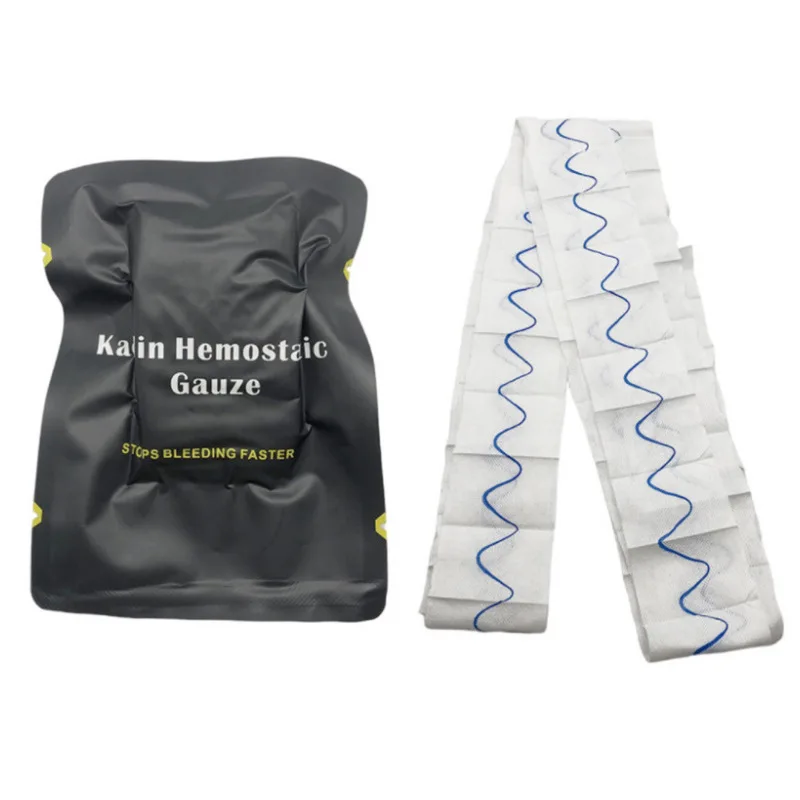 

Outdoor First Aid Hemostatic Gauze 3.7 Meters Third Generation New Kaolin Hemostatic Gauze Rapid Hemostatic Coagulation Gauze
