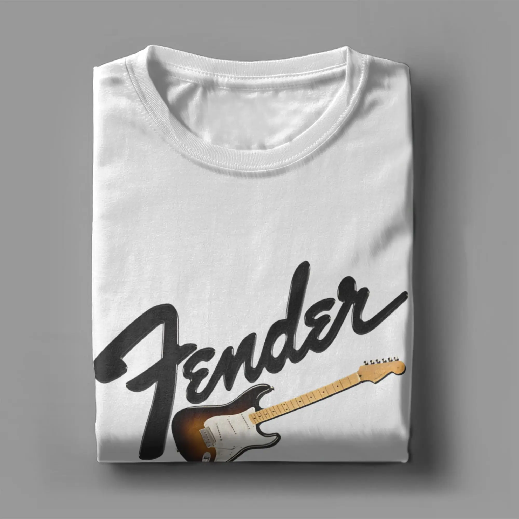 Vintage T-Shirt Fender Jimi Hendrix Electric Guitar Cotton T-Shirts Tee Shirt for Men's Beach Y2K Fun Casual Short Sleeve Tees - view 4