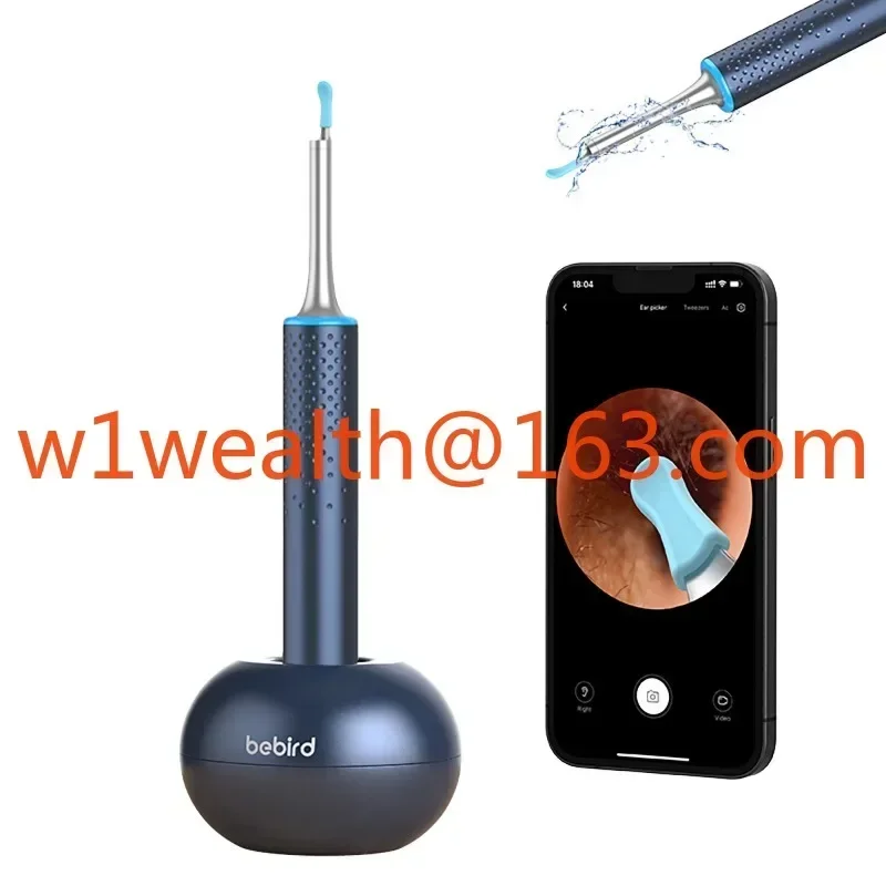 Intelligent visual wireless ear scoop with lamp ear scoop artifact ear scoop endoscope set