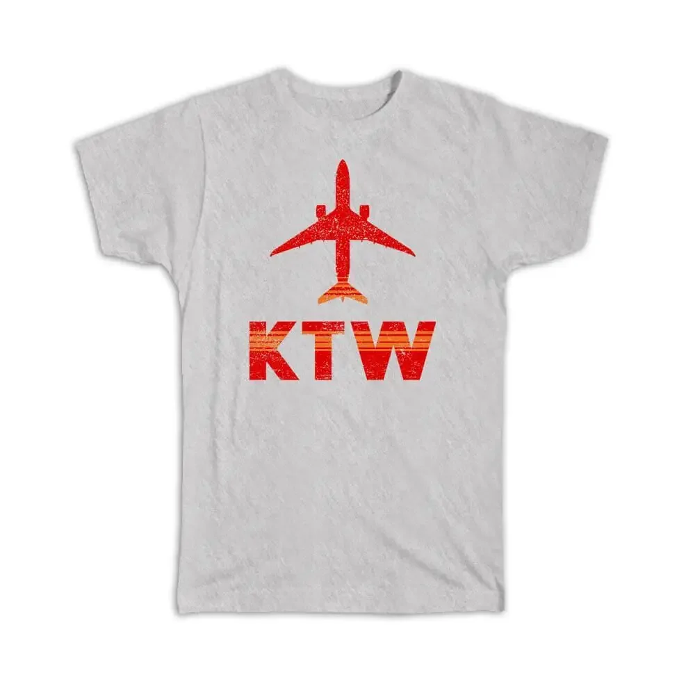 Camiseta de regalo Polonia Katowice aeropuerto KTW viaje piloto de aerolínea AIRPORT