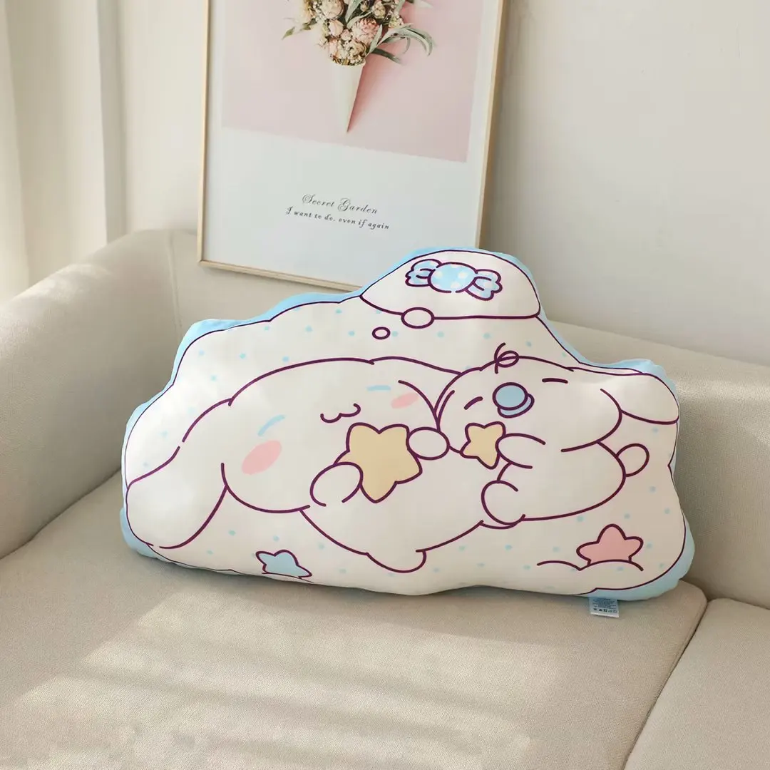 Japanese Anime Cinnamoroll Plush Pillow Soft Comfortable Cartoon Stuffed Animal Cinnamoroll Plush Cushion Home Decor Girl Gifts