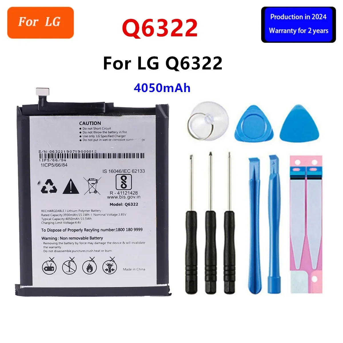 

Brand New Battery Q6322 4050mAh Replacement Battery For LG Q6322 Mobile phone Batteries+Tools