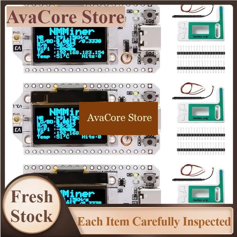 AvaCore3 Set Lora V3 Development Board With Case Meshtastic Wifi Dual Core 240Mhz With 0.96