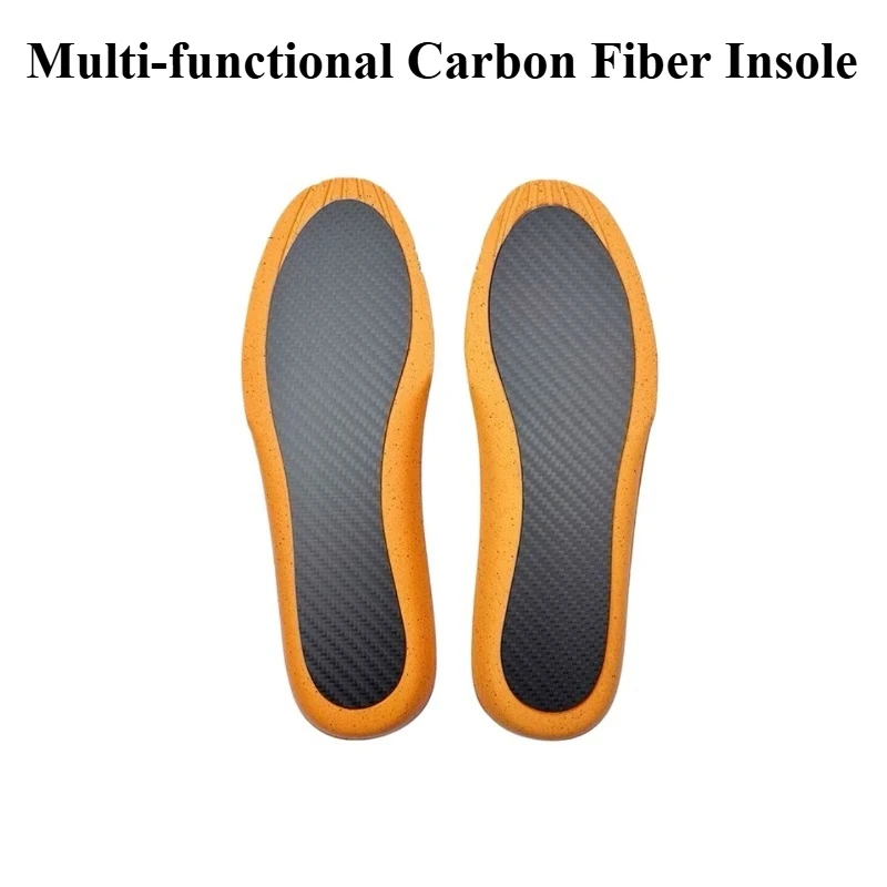 Carbon Fiber Insole Hiking Running Breathable Outdoor Orthotic Insert Shoes Pads Male Female Shoe-pad Lightweight Sports Insoles