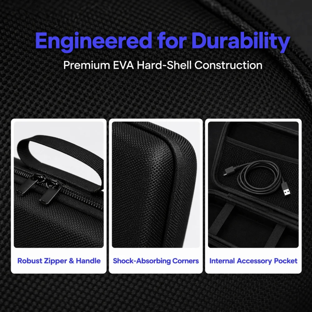 Hard Shell EVA Keyboard Storage Bag Dustproof Shockproof Mechanical Keyboard Box Protective Waterproof Travel Keyboard Organizer