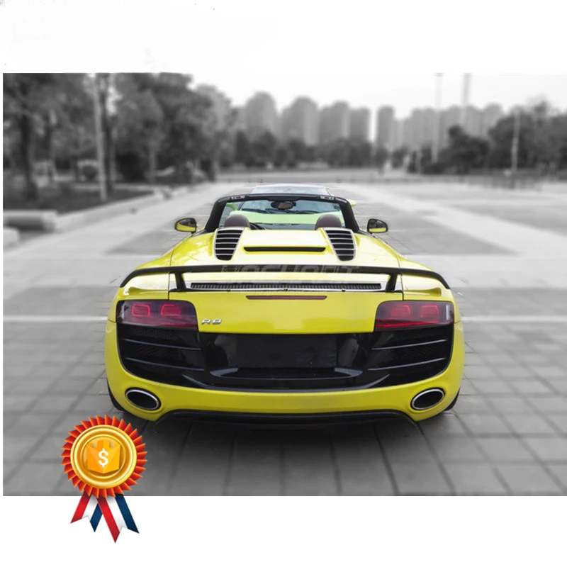 Trade Assurance Carbon Fiber Spoiler Fit For 2010-2015 R8 V8 V10 Spyder YC Design Style GT Wing Spoiler