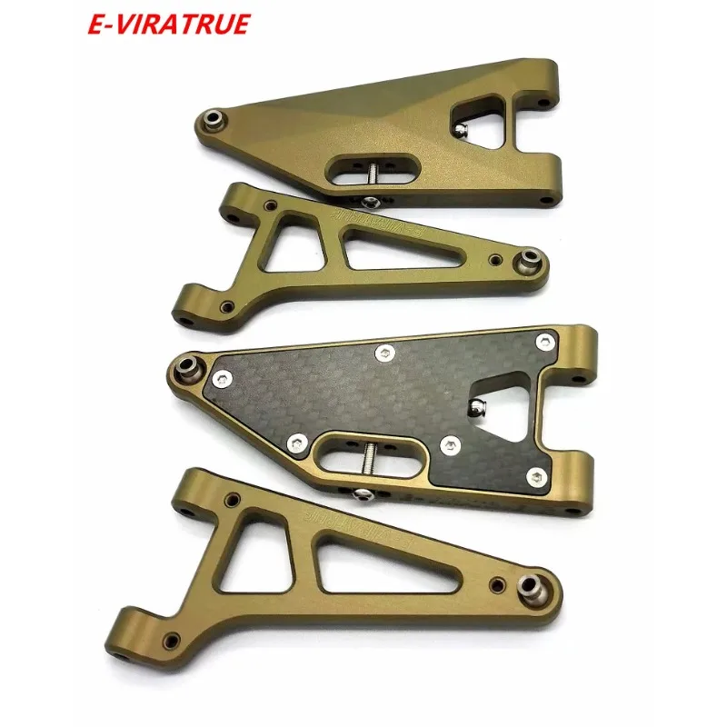 E-VIRATRUE Hard Anodized 7075Aluminum Upper&Lower Suspension Arms For Losi RZR Rey/Losi Baja Rey1.0 1/10