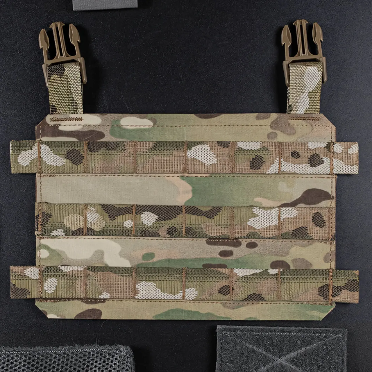 Wosport Thorax MOLLE Plate Quick Release Buckle Hook Loop Cordura Front Panel Mount for Tactical Vest Airsoft Outdoor Training