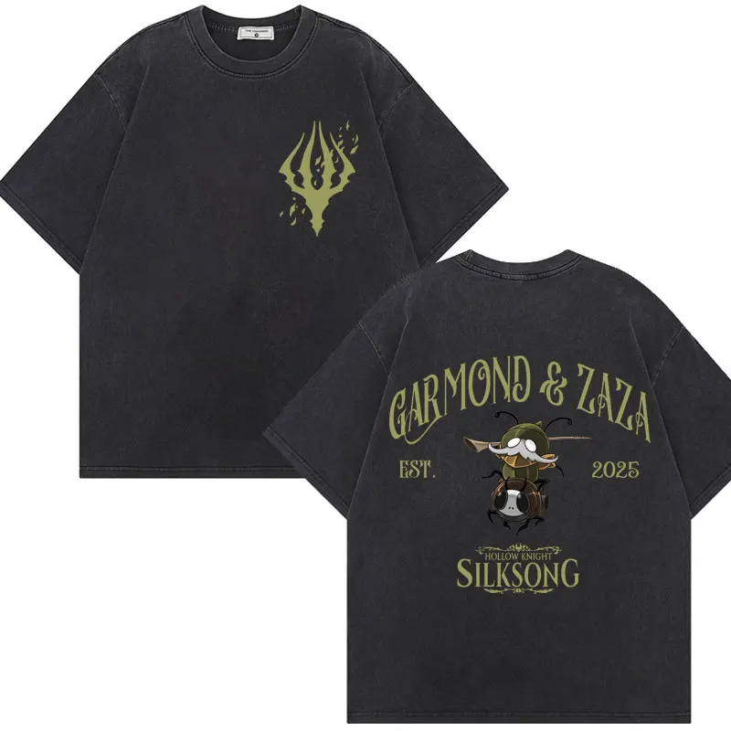

Hot Sale Game Hollow Knight Graphic T Shirts High Quality Fashion Vintage Washed T-shirt Men Women Casual Loose Cotton T-shirts