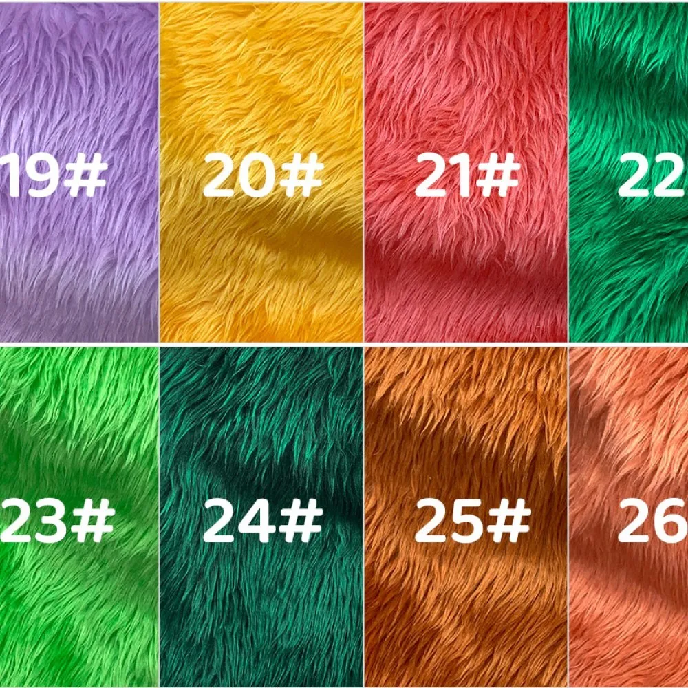 ZYFMPTEX-Tecido De Pelúcia Artificial De Alta Densidade, Couro Vison Ambientalmente Amigável, Pano De Boneca De Costura DIY, Roupas, 38x45cm, 3cm