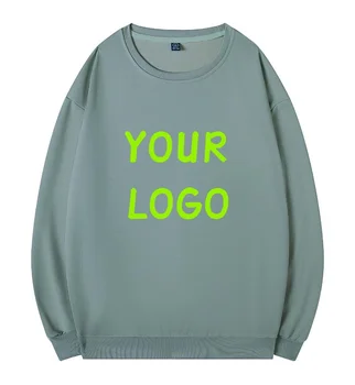 Benutzer definierte DIY Logo Unternehmen Team Kleidung Sweatshirts Frauen Langarm solide Pullover Männer plus Größe lässig Outdoor Sportswear Top