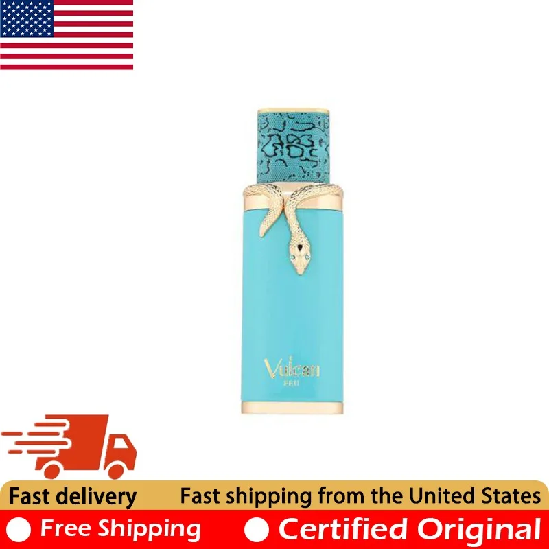 

French Avenue Vulcan Feu Eau de Parfum Spray 3.4 Ounce Original Arab Perfumes Natural Lasting Floral Pheromone Perfume 100 ML