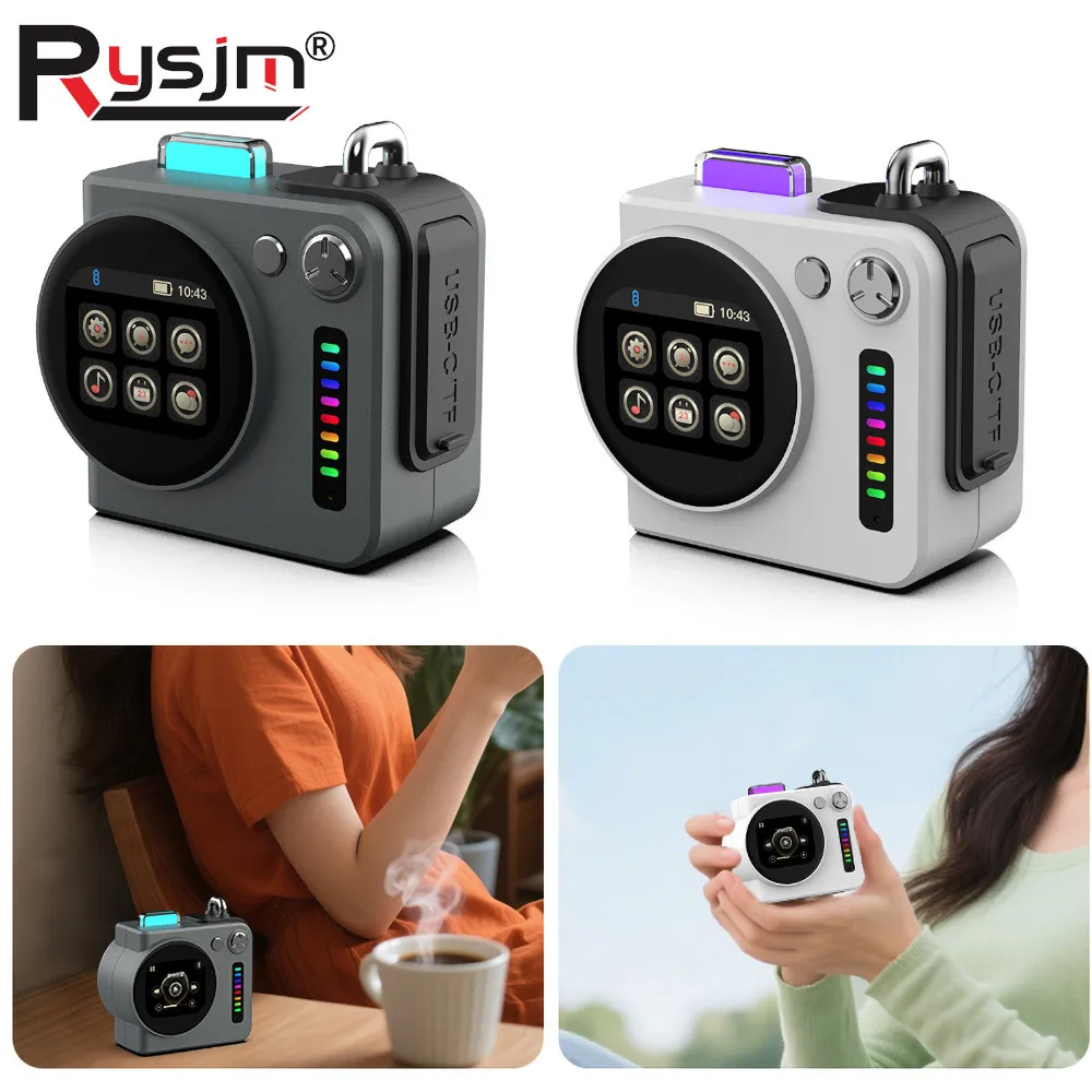 

Мини-портативный Bluetooth-совместимый динамик с дисплеем, уличная TF-карта 360° ° Шумоподавление стерео объемного звука