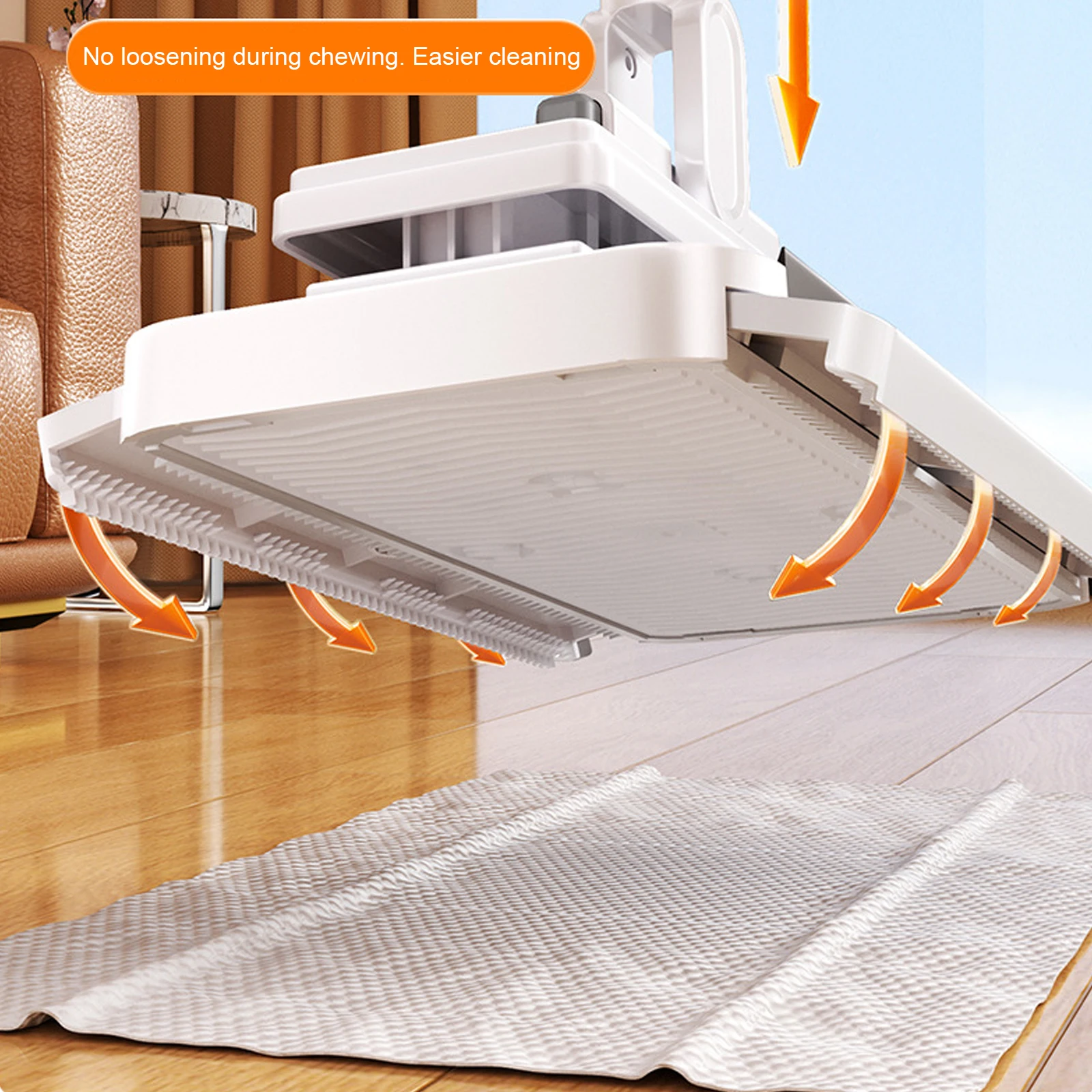 Retractable Dust Cleaner Flat Mops with Locking Head & Sweeping Cloths Zero Touch Dust Mop for Windows & Multi-Surface Floors