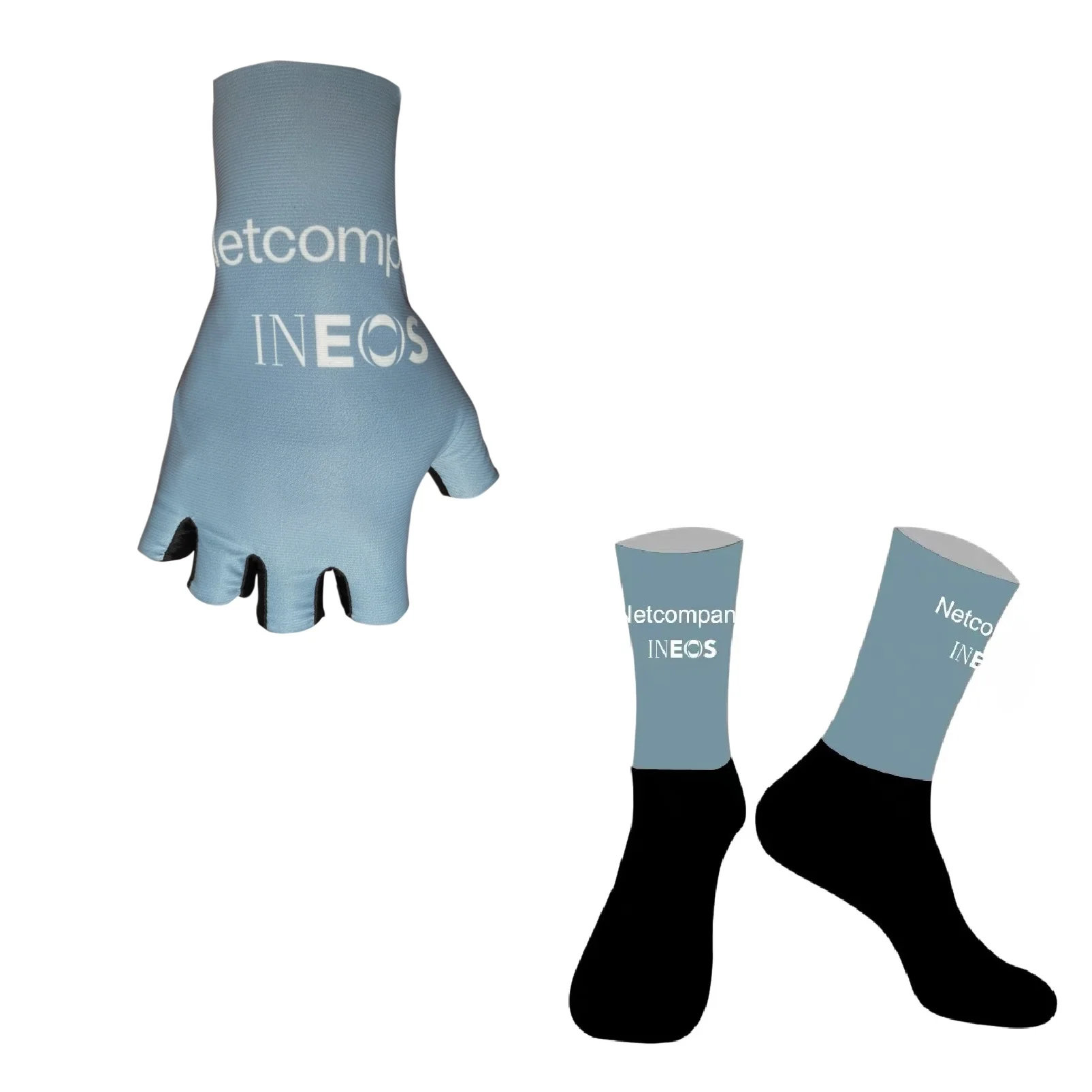 AliExpress NONE 2026 Netcompany INEOS Team One Pair Half Finger Cycling Gloves + ONE PAIR CYCLING SOCKS