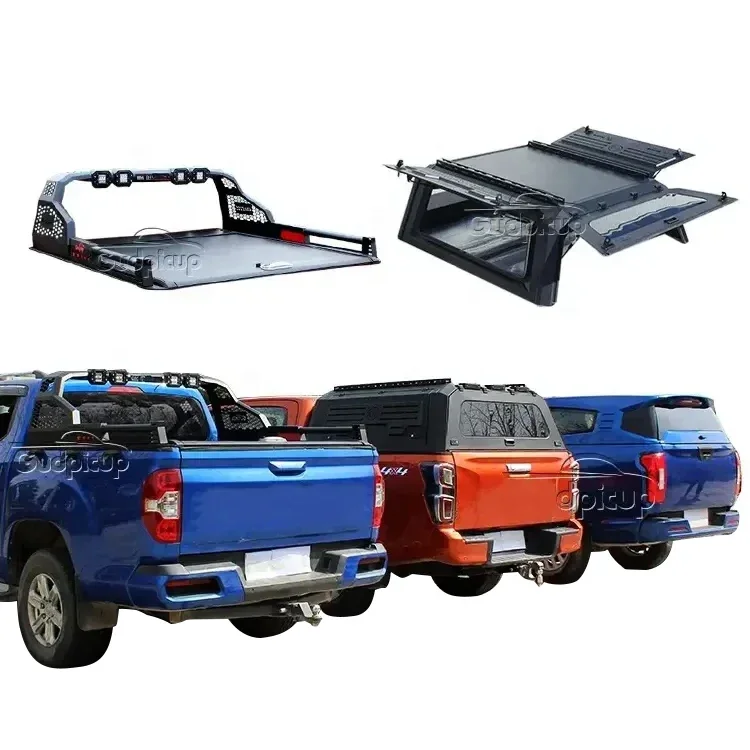 

4x4 Pick Up Lightweight Steel Pickup Truck Canopy Topper Camper for Hilux Ranger F150 Dmax