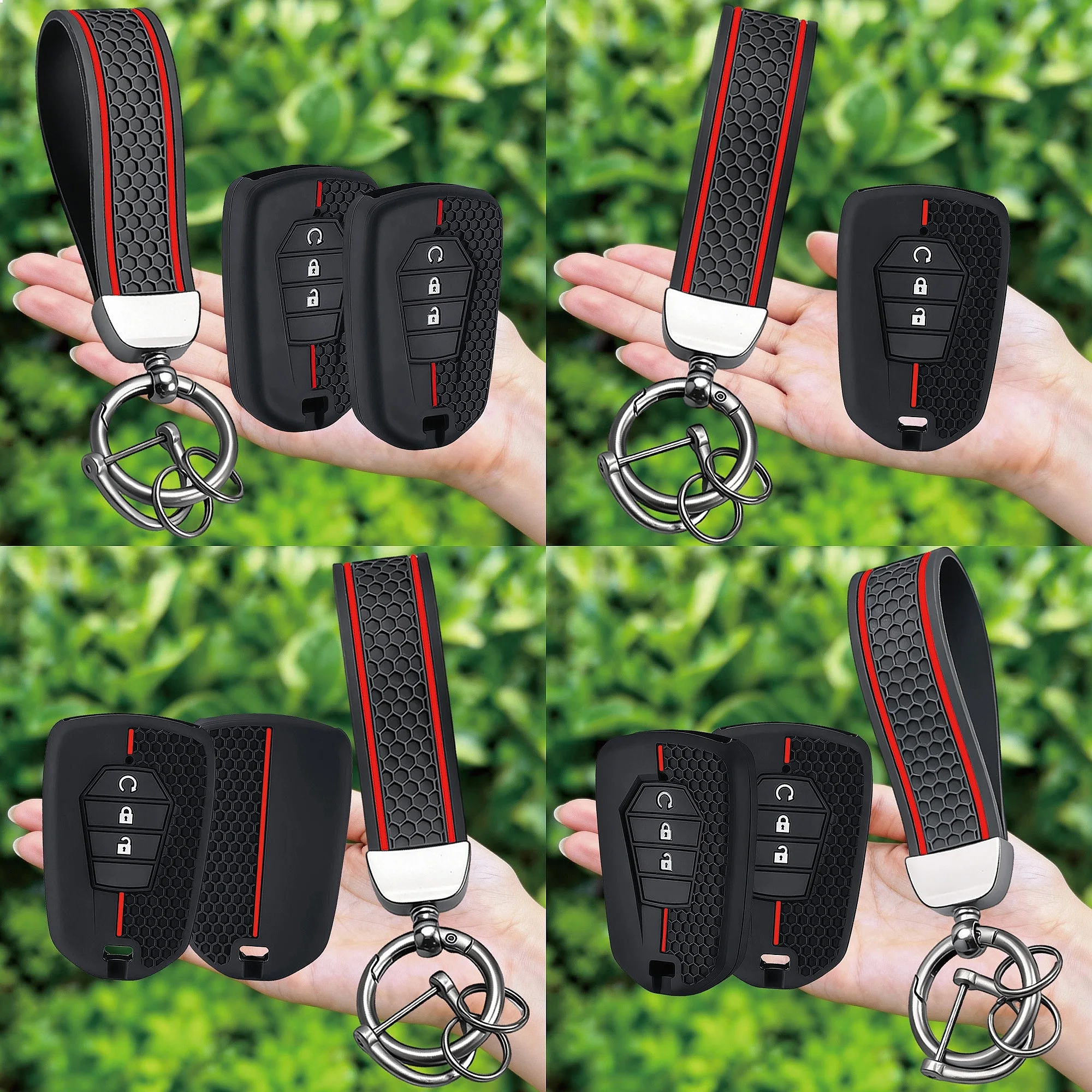 Silicone Car Key Fob Cover Case For ISUZU Dmax D-max Mux 2021-2024 Remote Key Shell Protector