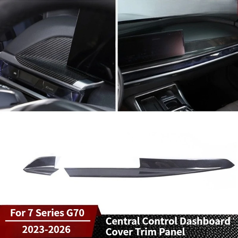 

Для BMW 7 серии G70, настоящая сухая конвертер из углеродного волокна, крышка приборной панели, декоративная панель 2023-2026, аксессуар для модификации интерьера