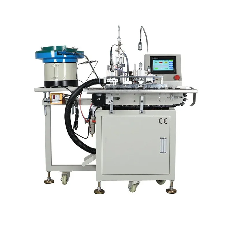 Automatic USB soldering machine Apple Android typec data cable welding DC head automatic feeding and stripping wire