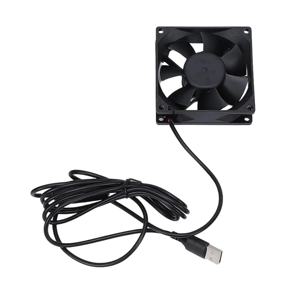 USB Powered Fume Extraction Kit 4300 RPM Fan Flexible Ducting Fume Ventilation Kit Aluminum Foil Silicone 80mm Hose 2m