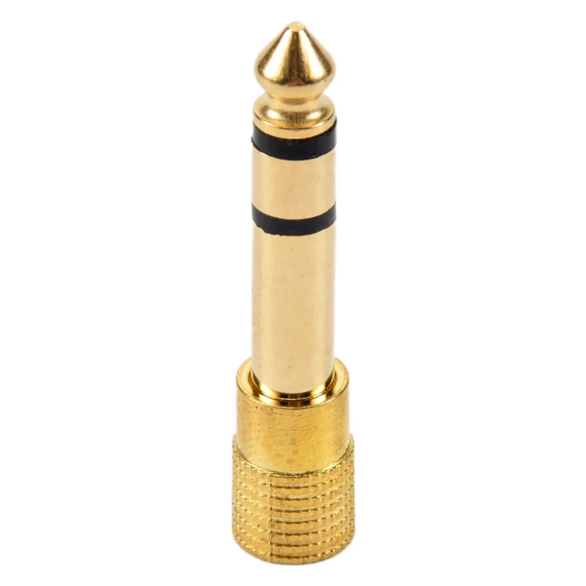 QUALITY HEADPHONE ADAPTER STEREO GOLD PLUG 1/4