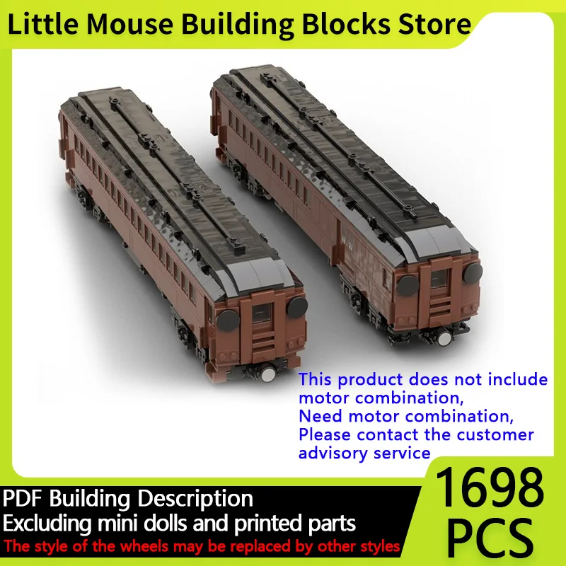 

Модель городской автомобиль MOC, строительные кирпичи, железная дорога P54, пассажирский поезд, модульная технология, подарки, праздник, сборка, детские игрушки, костюм