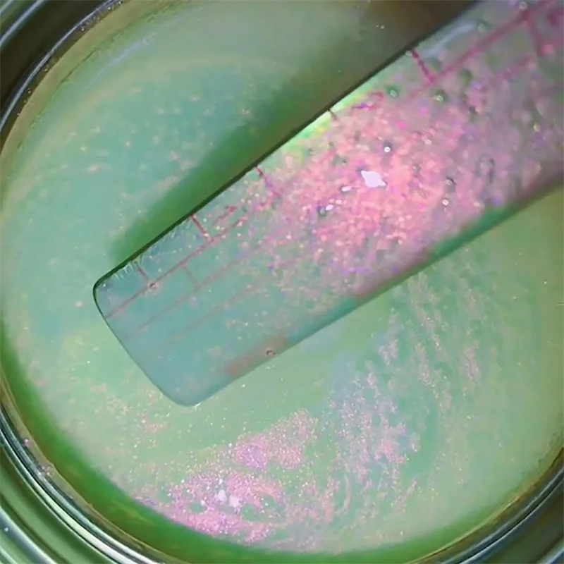 30g Shimmer Iridescent Rainbow Ghost Interference Pearl Car Paint Pearl Pigment Powder DIY Making Crafts Polarized Light Dye - view 4