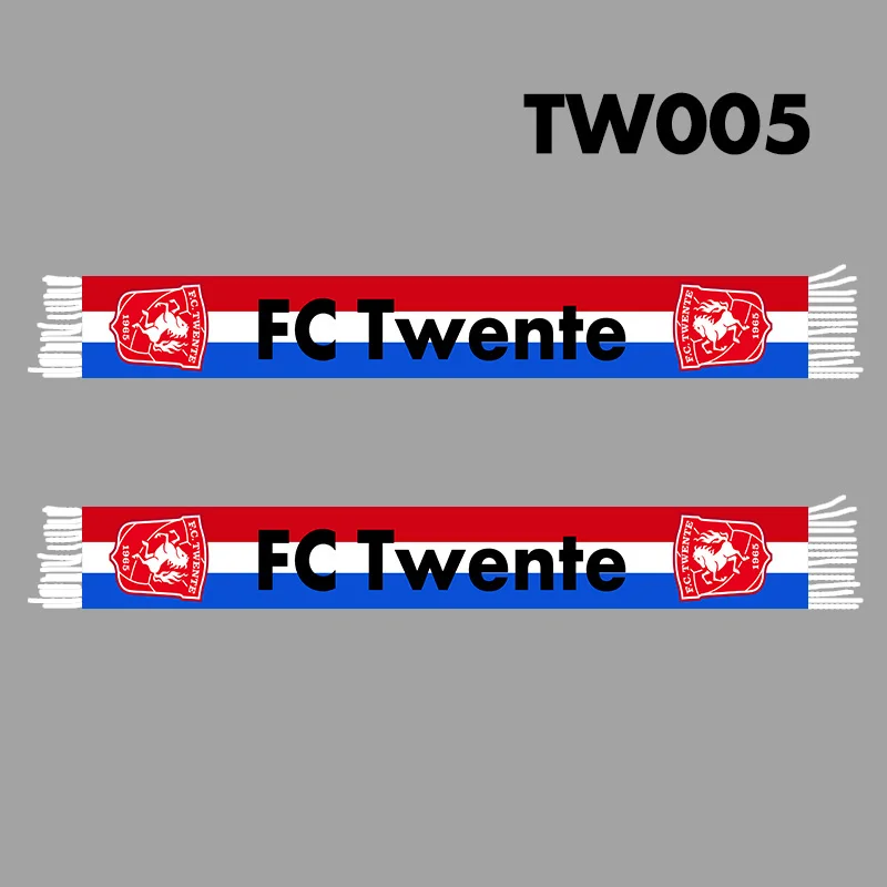 18x145cm Size Holland FC Twente Knitted Scarf for Fans TW005