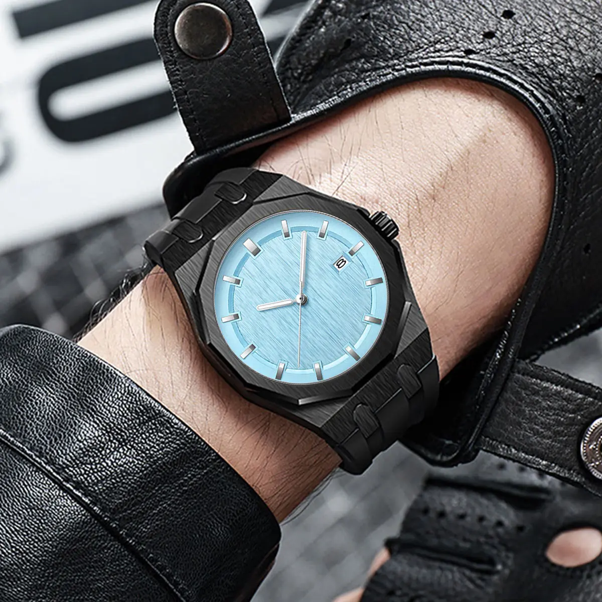 Relógios masculinos clássico esportes design de moda movimento quartzo aço inoxidável 30m waterpoorf casual wirstwatch elegante relógio presentes