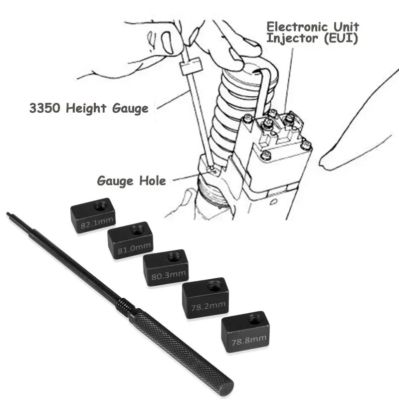 Injector Sleeve Installer Remover & Height Gauge Tool Kits for Detroit Diesel 60 Series Engines Auto Tools Professional