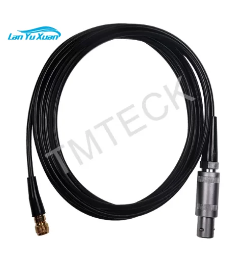 TMTECK  Made Single cable compatible with style Lemo 1 To Microdot connector cable for ultrasonic transducer