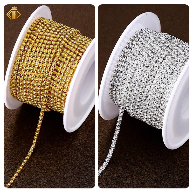 

SS6 10Yards Pearl Claw Chain Gold Silver Plated Bead Chain Jewelry Making Supplies DIY Craft Chain for Pearl Bulk Necklace Chain