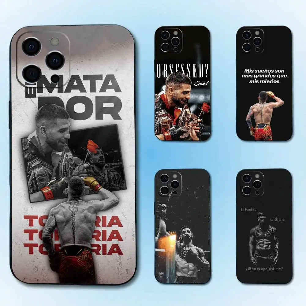 

Boxing I-Ilia Fighting T-Topuria Phone Case For iPhone 17,16,15,14,13,12,11 Plus,Pro Max,XS,Soft Silicone Black Cover