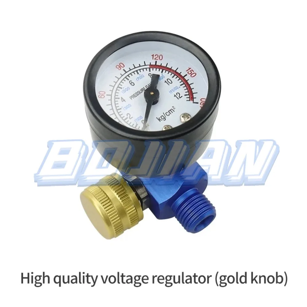 HVLP Air Pressure Gauge, Sparyer Regulador, Pneumático Ferramenta Acessórios, 1/4NPT