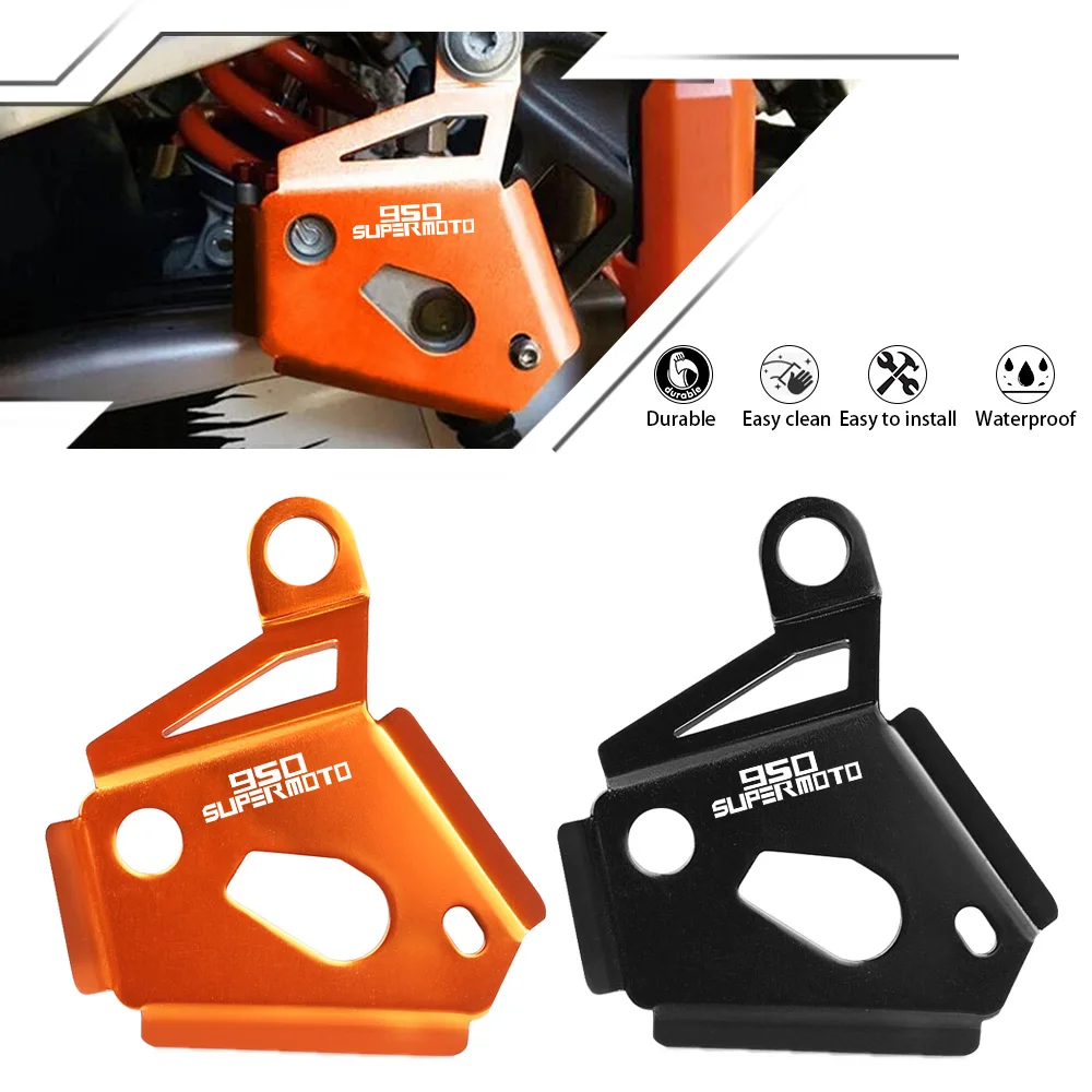 

For 990 SUPERMOTO R Rear Brake Reservoir Pump Protector Guard Cover 2008 2009 2010 2011 2012 Accessories Motorbike Motorcycle