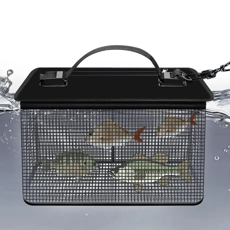 Portable Folding Fishing Net Quick Drying Baits Cage for Live Caught Fishes