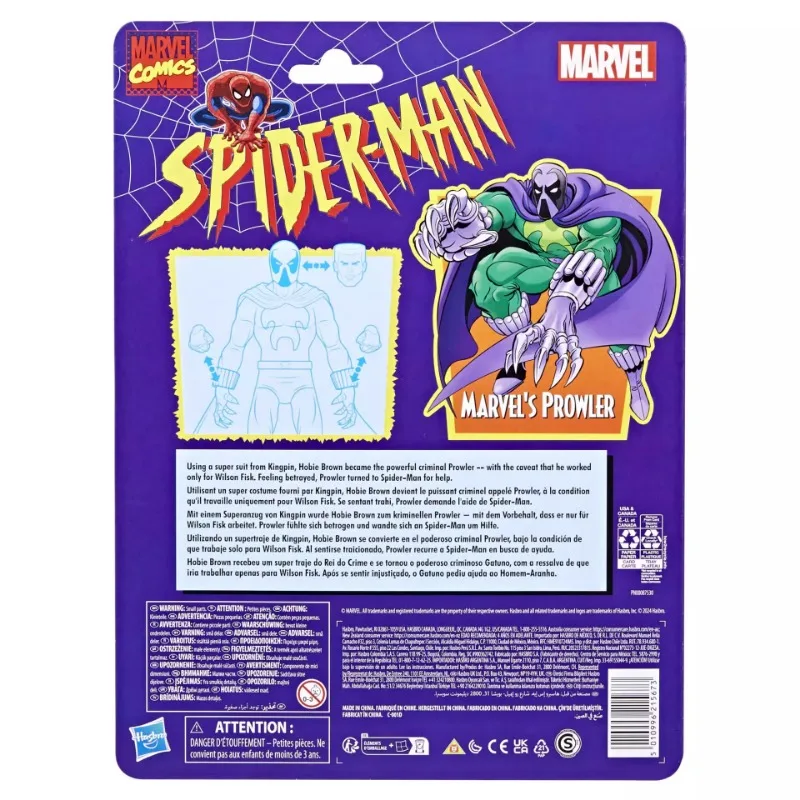 Stock Hasbro Marvel Walmart Limited Hanging Card Comic Edition Prowler Joints Can Do Model Pieces for Boys and Girls Gifts Toys