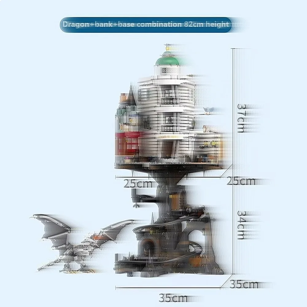 new arrival building block toy big creative bank assembled educational toys cartoon bank toys for Christmas Gifts 4803PCS