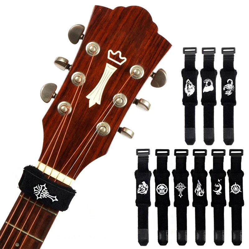 Cuerdas de guitarra, amortiguador de ruido silencioso, cinta de haz de guitarra, amortiguadores de silenciamiento para diapasón, envolturas de cuerdas para guitarra acústica, bajo, piezas de ukelele
