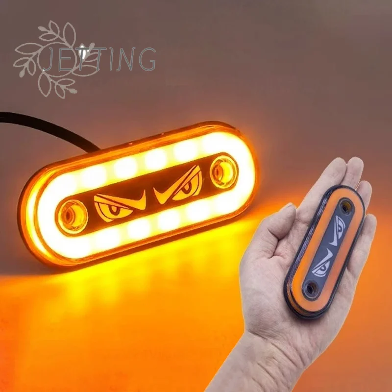 Hot High Visibility 12V/24V LED Side Markers Flashing And Constant Light Modes For Trucks Trailers And Motorcycles