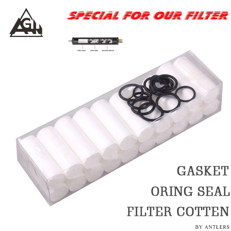 High pressure PCP Pump air filter Oil-water Separator cotton filter bag  4500psi 30mpa 300bar Air Pump filter cotton compressor