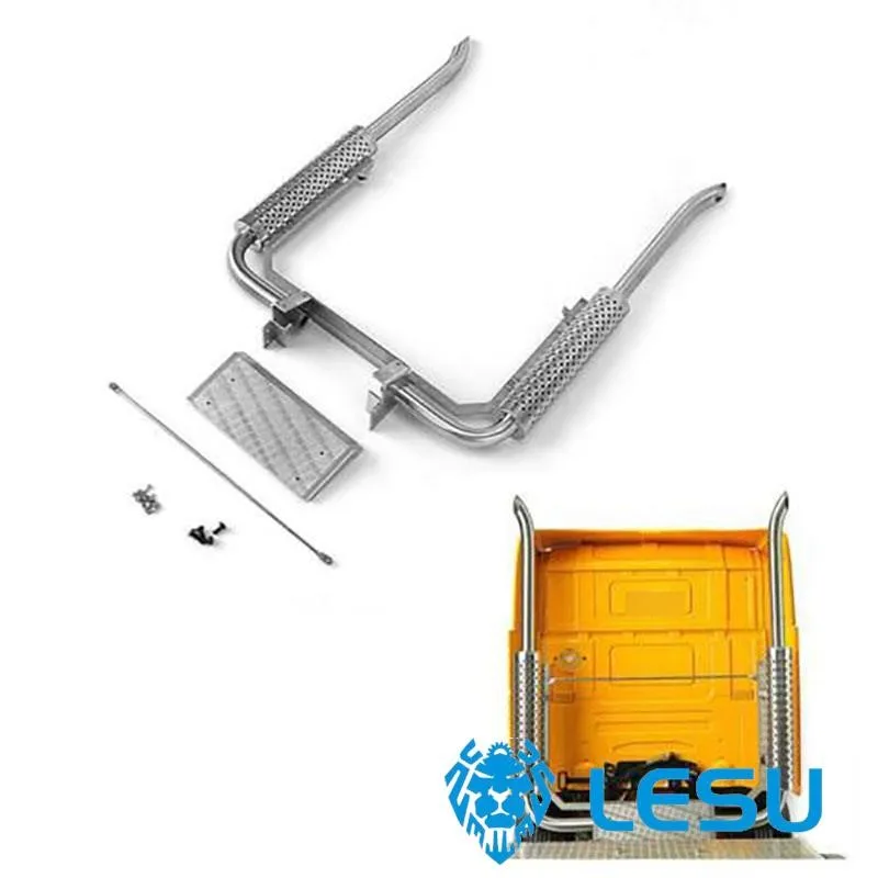 LESU Metal Exhaustor For 1/14 RC Tamiyay R470 R620 Tractor Truck Trailer Outdoor Toys TH14127