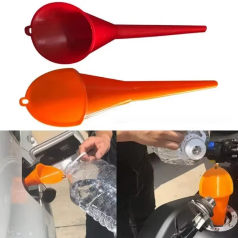 S/L Long Stem Plastic Funnel for Car splastic funnel Gasoline Engine Oil change Additive Motorcycle Farm Machine Funnel