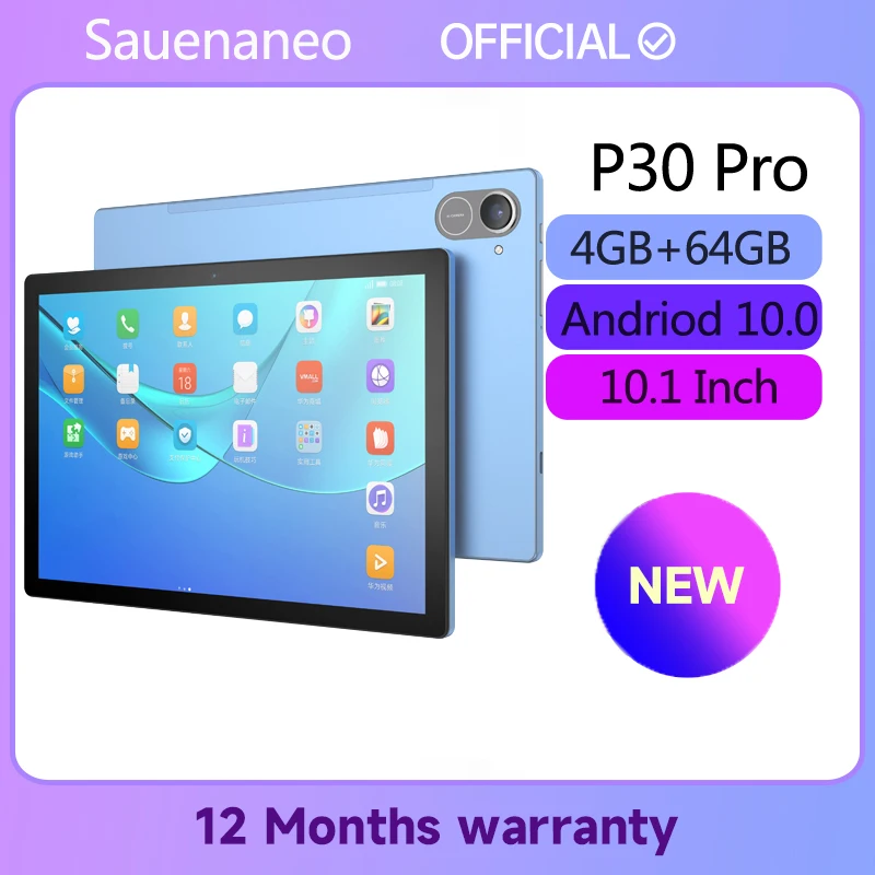 Nuovo P30 Pro 10.1 pollici di alta qualità tablet SIM card 5G/4G Octa core 4GB + 64GB 5000mAh 1280*800 GPS WIFI vendite calde Laptop