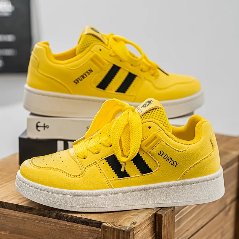 

Original Men's Skater Sneakers Unisex Fashion Yellow Skateboard Shoes Men Non-slip Sports Shoes Trainers Men Zapatillas De Skate