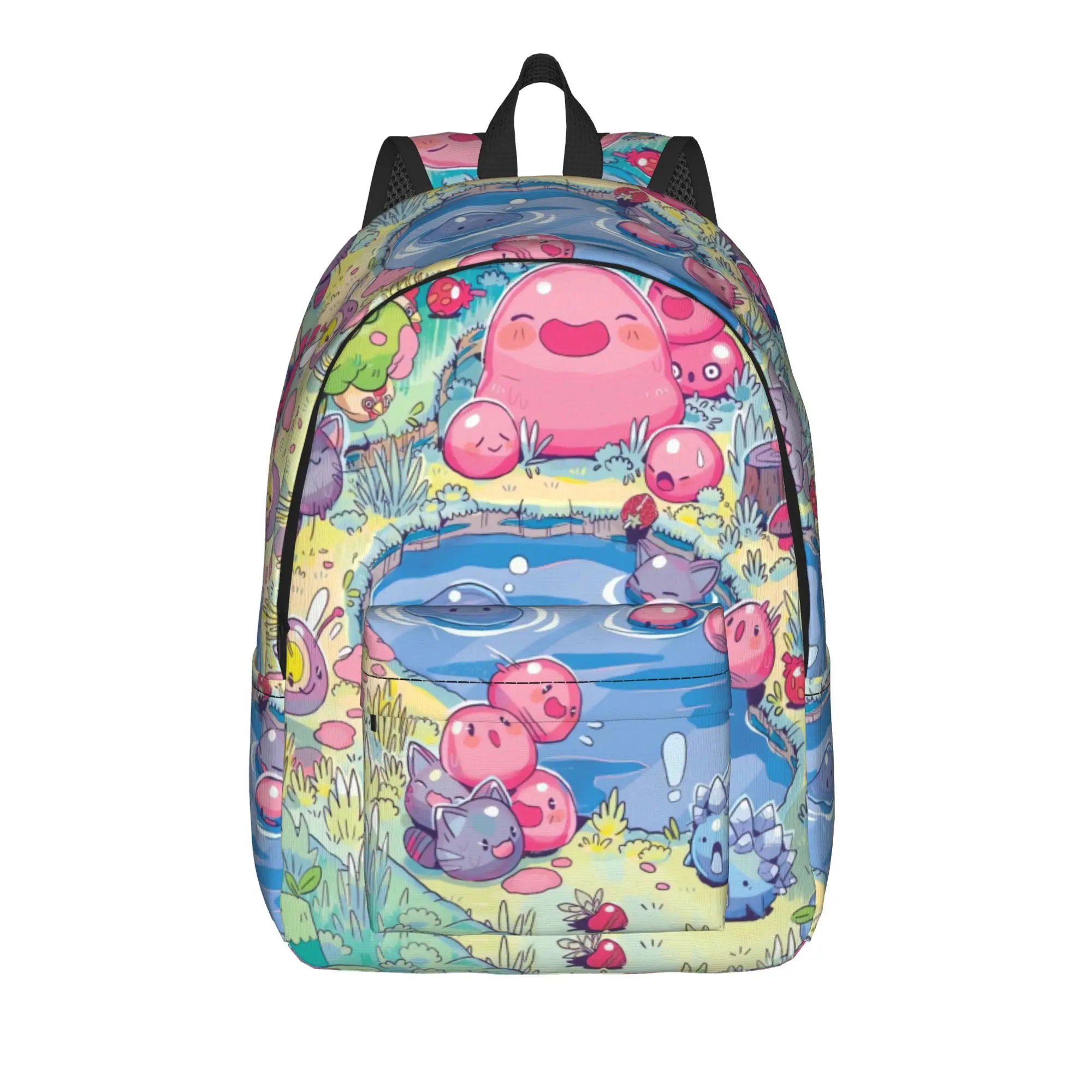Map Water Slime Rancher Backpack  Cool Backpacks Boy Workout Lightweight School Bags Custom Rucksack
