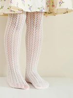 Summer Mesh Thin Cotton Netting Stocking Cute Vintage Korean White Fishnet Lolita Tights Pantyhose for Children Baby Girls Kids