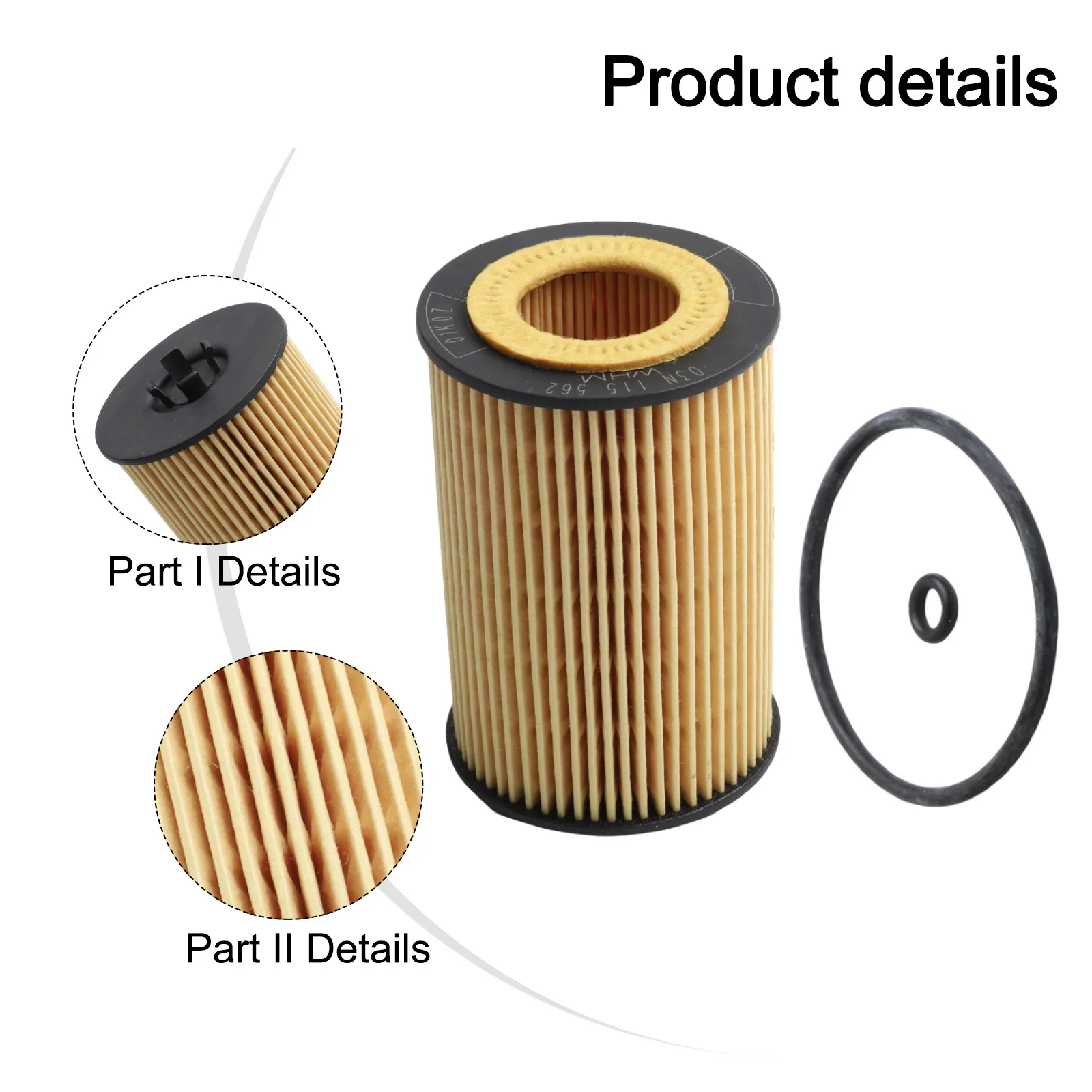 For Engine Maintenance 03N115562 Oil Filter Oil Filter Extended Engine Life Long-lasting Durability For 03N115466