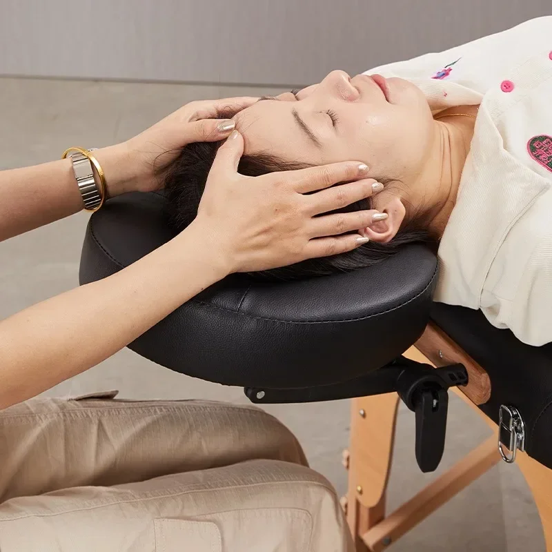 

DurableBlack U-shaped Headrest Pillow-extended Stand Massage Table Beauty Pillow Stand Head Face Neck Massage U-shaped Face Spa