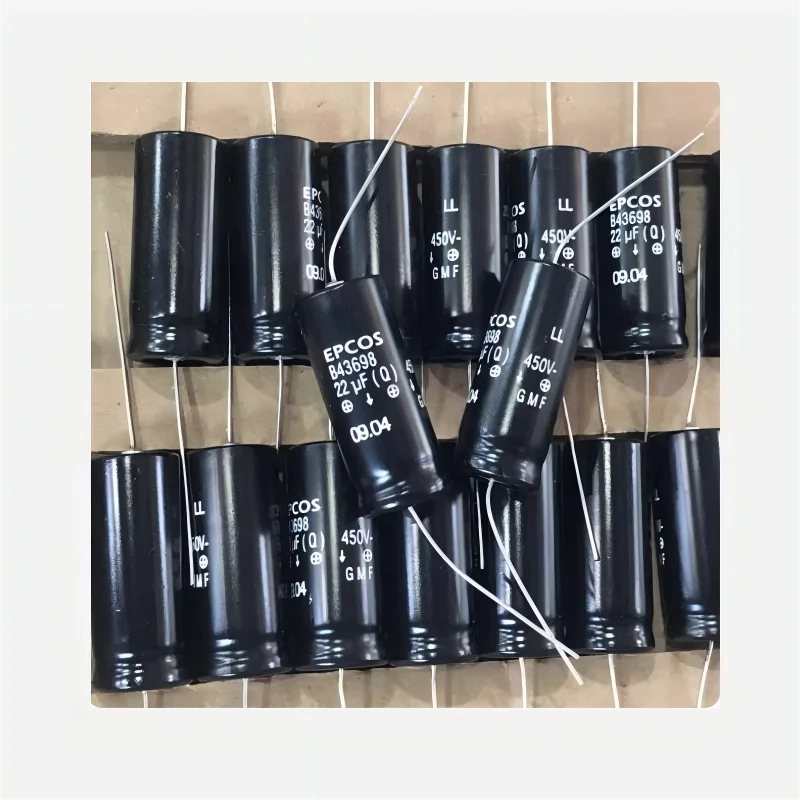B43698 22uf 450V High-End Audio Amplifier. The Audio Signal Is Coupled More Softly. Electrolytic Capacitor. Dimensions: 16*39mm.
